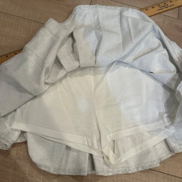 URBAN DAIZY WOMENS MEDIUM PLEATED GRAY HEATHER SKORT NWOT - Picture 8 of 8